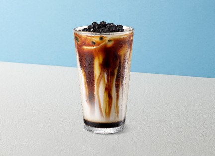 흑당버블라떼